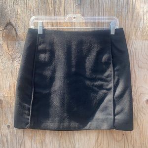 Joe Fresh Black Wool Blend Mini Skirt